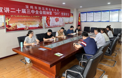 商会党支部举行宣讲党的二十届三中全会精神暨“DIY”党课学习会